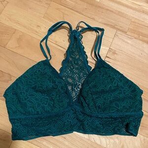 Aerie Teal Lace Bralette